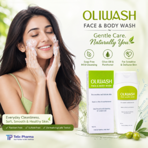 Oliwash Telic Pharma face and body wash